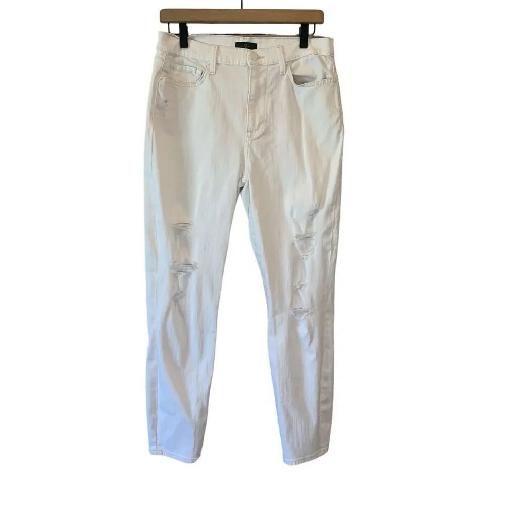 7 for all mankind - white- distressed